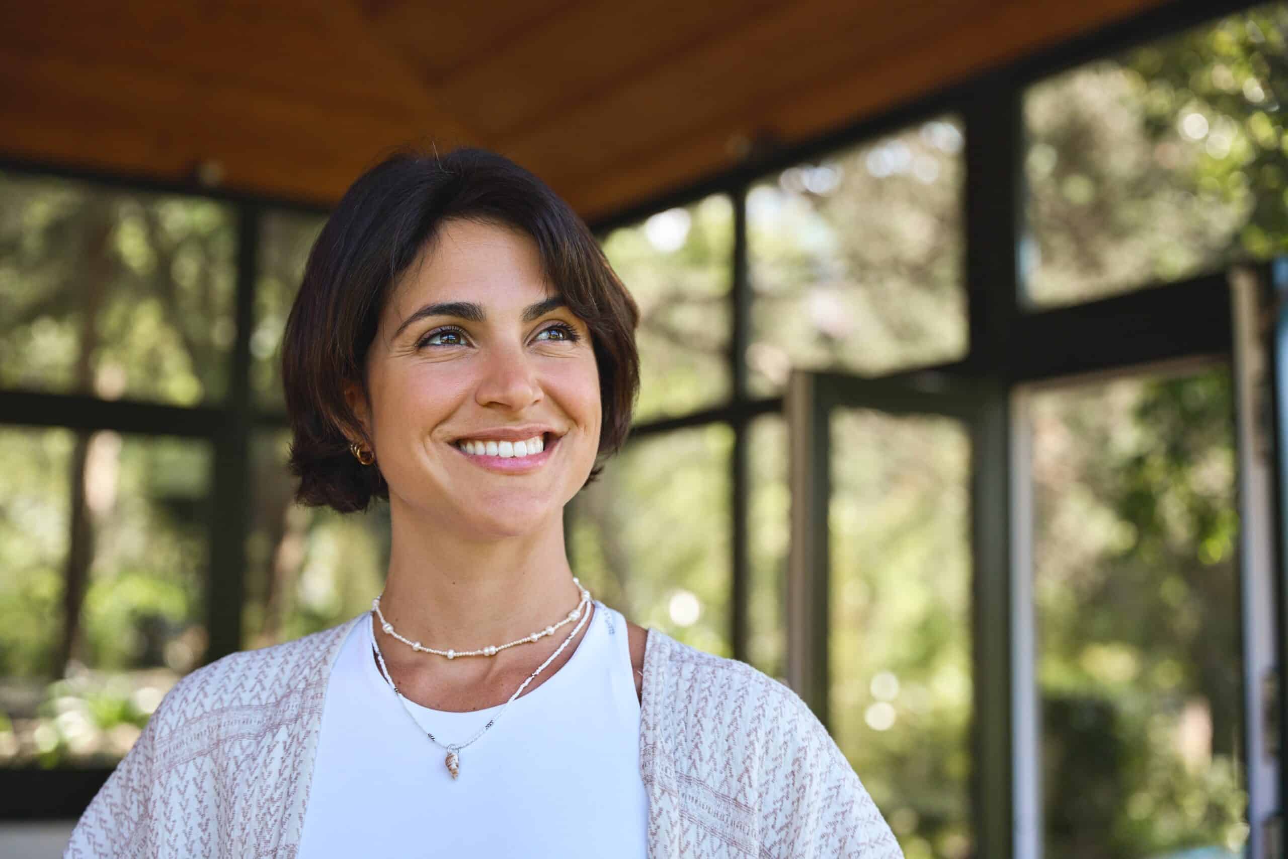 Young,Happy,Confident,Hispanic,Woman,Health,Coach,,Yoga,Instructor,,Holistic